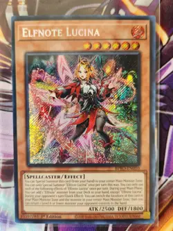 Yu-Gi-Oh! Elfnote Lucina BPRO-EN010 Secret Rare 1st Edition NM Pack Fresh! - Image 2
