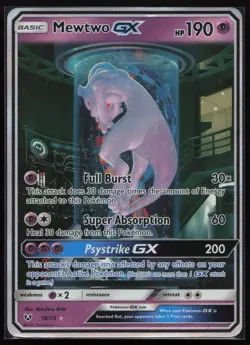 Mewtwo GX (Secret Shining) 78/73 HP - Pokemon Shining Legends Shiny Holo Rare - Image 1