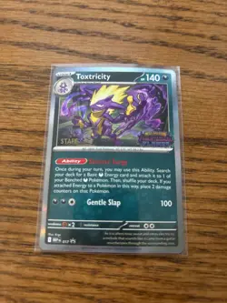 Pokemon Toxtricity 017 Phantasmal Flames Prerelease Stamped Staff Promo Holo - Image 1