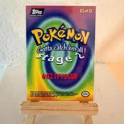 Ivysaur #02 Topps Black Label Vintage Pokemon Cards E2 of 12 - Image 2