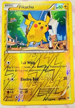 Pokemon TCG: Pikachu Reverse Holo Card Roaring Skies 20/108 - Image 1