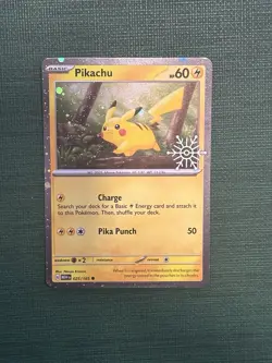Pikachu - (Holiday Calendar) 025/165 Miscellaneous Cards & Products Holo - Image 1