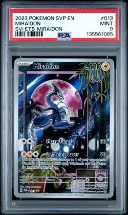 MIRAIDON #013 PSA 9 • 2023 Pokemon Scarlet & Violet Promo Cards Holo - Image 1