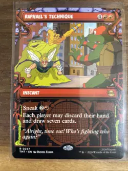 MTG Raphael’s Technique #0237 Showcase Rare Teenage Mutant Ninja Turtles (TMT) - Image 1