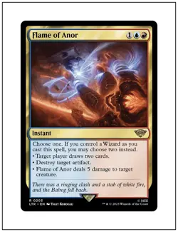 1x Flame of Anor, Lord of the Rings, Magic MTG NM - Image 1