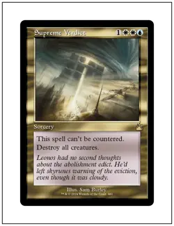 1x Supreme Verdict, Retro Frame, Magic MTG NM - Image 1