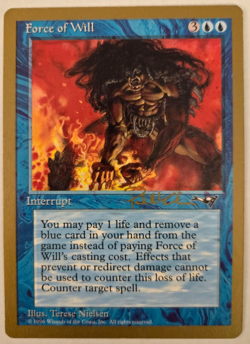 Force of Will - 1997 Paul McCabe - World Championship WCD Magic the Gathering NM - Image 1