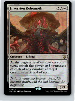 Magic the Gathering Inversion Behemoth Modern Horizons 3 Commander MTG Free Ship - Image 1