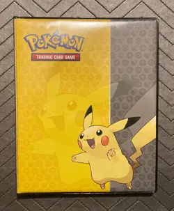 Ultra Pro Pikachu 10 Pocket Portfolio for Pokemon Trading Cards with 80 cards! - Image 1