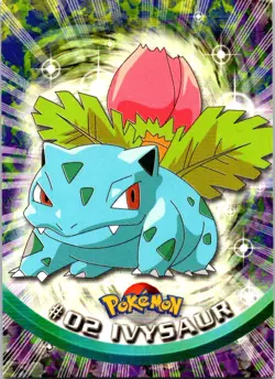 Ivysaur #02 - Pokemon Topps - Green Logo - Image 1