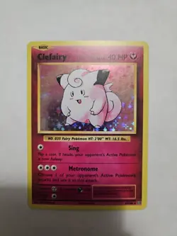 Pokemon TCG Clefairy Evolutions 63/108 Holo Holo Rare - Image 1