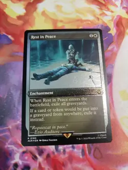 Rest in Peace Foil Etched NM Universes Beyond Assassin's Creed Magic MTG - Image 1