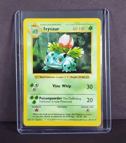 Pokemon TCG Ivysaur 30/102 Base Set Shadowless Uncommon Unlimited LP - Image 1