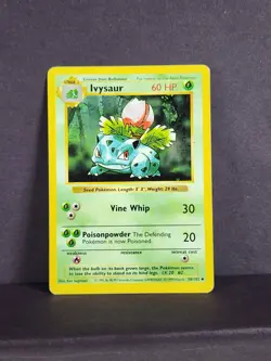 Pokemon TCG Ivysaur 30/102 Base Set Shadowless Uncommon Unlimited LP - Image 2
