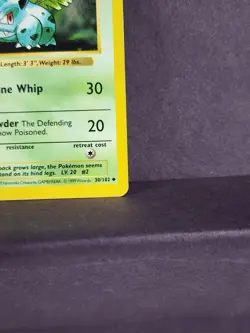 Pokemon TCG Ivysaur 30/102 Base Set Shadowless Uncommon Unlimited LP - Image 4