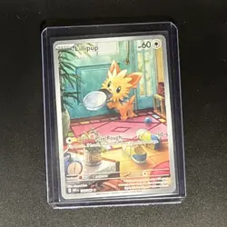 Pokemon Lillipup 154/086 SV: White Flare Illustration Rare Holo Basic 60 HP - Image 1