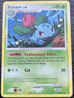 Ivysaur 62/147 Pokemon TCG Platinum Supreme Victors Uncommon Moderate Play MP - Image 1