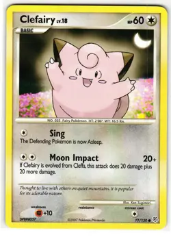 CLEFAIRY 77/130 DIAMOND & PEARL ENGLISH POKEMON TCG - Image 1
