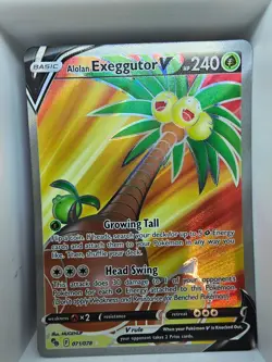 Alolan Exeggutor V (Full Art) Ultra Rare Pokemon GO 071/078 NM - Image 1