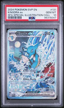 2024 POKEMON SVP EN-SV BLACK STAR PROMO #131 KINGDRA EX PSA 10 - Image 1
