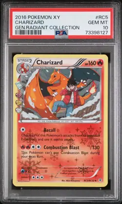 2016 POKEMON XY GENERATIONS RADIANT COLL #RC5 CHARIZARD PSA 10 - Image 1