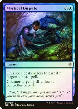 Throne of Eldraine MTG Foil Mystical Dispute Magic - Image 1
