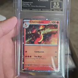 The Pokemon Company Charmeleon Crown Collectibles 9.5 Cosmos Holo 005/165 TCG - Image 1