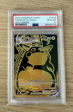 PSA 10 - 2022 Pokemon PIKACHU VMAX TG29/TG30 Lost Origin Trainer Gallery SEC ENG - Image 1