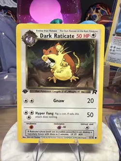 Dark Raticate - 1st Edition - 51/82 Team Rocket - Pokemon TCG - 2000 - Image 1