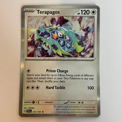 Terapagos 161/191 Surging Sparks Holo Rare Pokemon Light Play+ - Image 3
