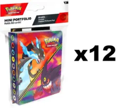12 Pokemon TCG Q1 2026 Phantasmal Flames Mini Portfolio Sealed DISPLAY New - Image 1