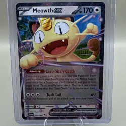 2026 Pokemon Meowth ex 062/088 Perfect Order ME03 Double Rare Holo NM - Image 1