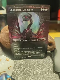 MTG Ebondeath, Dracolich - Borderless foil art - AFR #292 - Image 1