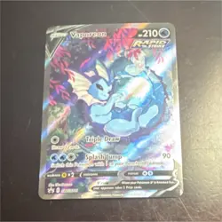 Pokemon Vaporeon V Holo Promo SWSH181 Sword & Shield 210 HP TCG Card - Image 1
