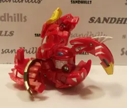 Bakugan Flame Aigle Red Pyrus BakuTech 580G & matching card - Image 2