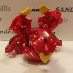 Bakugan Flame Aigle Red Pyrus BakuTech 580G & matching card - Image 3
