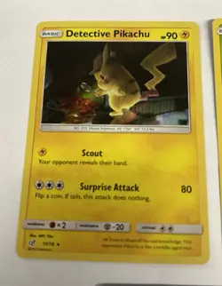 Pokemon Detective Pikachu 5 Card Bundle Incl Ditto Mewtwo Morelull Magikarp VGC - Image 2