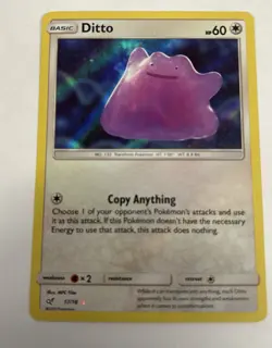 Pokemon Detective Pikachu 5 Card Bundle Incl Ditto Mewtwo Morelull Magikarp VGC - Image 4