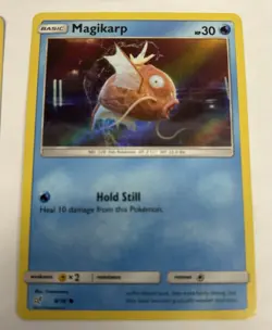 Pokemon Detective Pikachu 5 Card Bundle Incl Ditto Mewtwo Morelull Magikarp VGC - Image 5