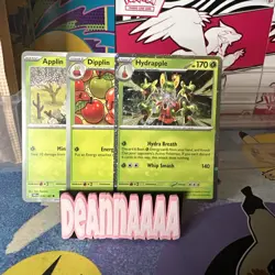 Hydrapple Cosmos Holo 018/182 Promo Destined Rivals set Pokemon Card x3 - Image 1