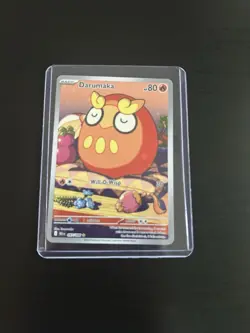 Darumaka Illustration Rare 097/086 Sv Black Bolt Holo Pokemon Card NM - Image 1