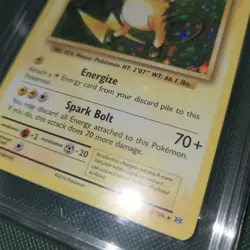 HOLO BLEED ERROR TAG 8 NM Raichu 36/108 XY Evolutions Nintendo Pokemon Card - Image 2