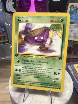 1st Edition GRIMER 57/82 Team Rocket Set - Pokemon WOTC Vintage Card - LP - Image 1