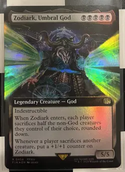 Magic The Gathering Final Fantasy Foil Extended Art Zordiark, Umbral God 456 - Image 1