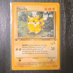 Pokemon Pikachu 60/64 Base Set 1st Edition 1999 Wizards Gold W Stamp - Image 2