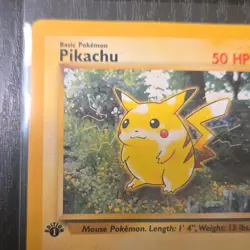Pokemon Pikachu 60/64 Base Set 1st Edition 1999 Wizards Gold W Stamp - Image 4