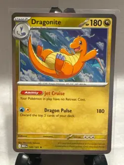 Dragonite 149/165 R 151 Pokemon COSMOS HOLO Near Mint - Free Shipping - Image 2
