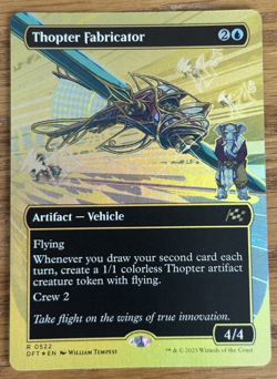 MTG Aetherdrift, Thopter Fabricator 522 - First Place Borderless Foil - Image 1