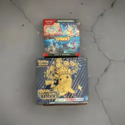 Pokemon Surging Sparks Collectors Combo -Elite Trainer Box w/ Booster Bundle :) - Image 1