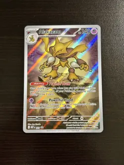 ALAKAZAM 2025 POKEMON MEGA EVOLUTION BLACK STAR PROMOS HOLO A 009 Q3789 - Image 1